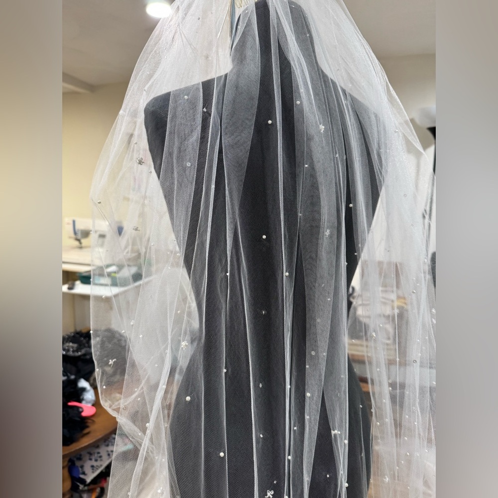 Beaded Wedding Veil 👰🏾‍♀️